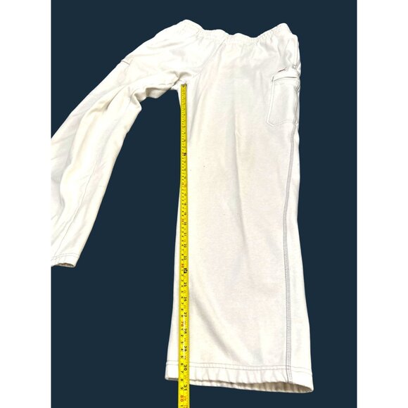 Champion Men's XL White Fleece Sweatpants with Elastic Waist & Pockets - Picture 6 of 7